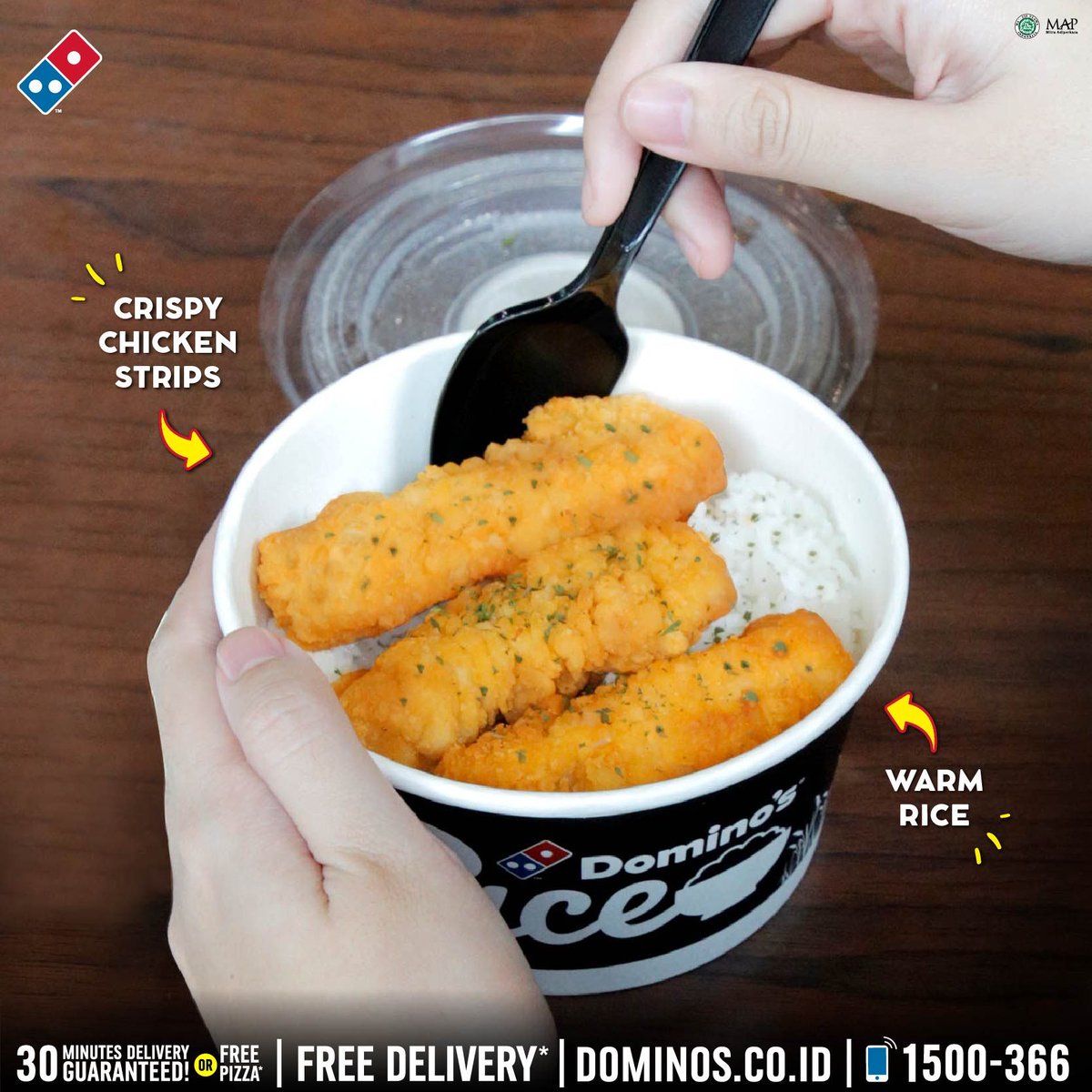 Crispy Chicken Strips Rice Medium