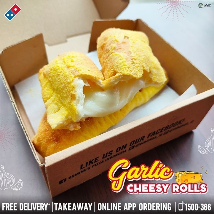 Garlic Cheesy Rolls (2 Pcs)